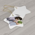 Spirited Away Haku and Chihiro Graphic T-Shirt Ceramic Ornament Ghibli Store ghibli.store