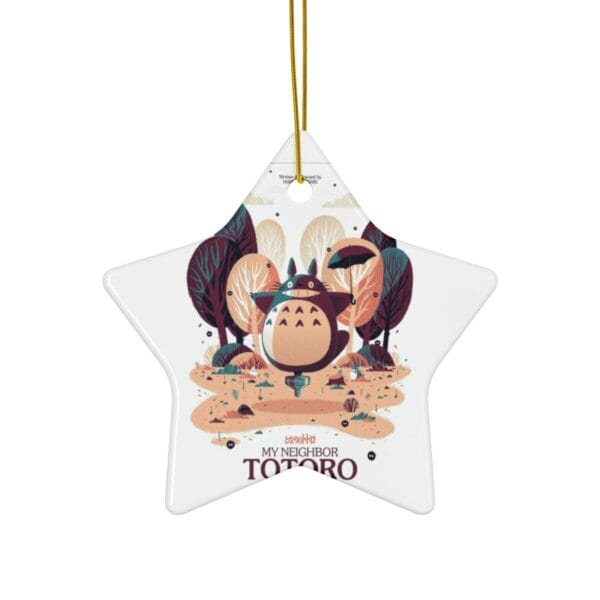 Totoro on the Spinning Top Ceramic Ornament Ghibli Store ghibli.store