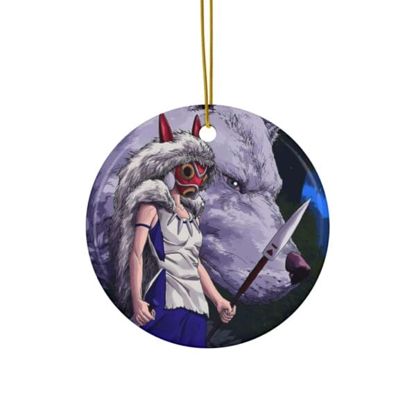 Princess Mononoke And Her Weapons Ceramic Ornament Ghibli Store ghibli.store