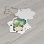 Mini Totoro and Umbrella Ceramic Ornament Ghibli Store ghibli.store