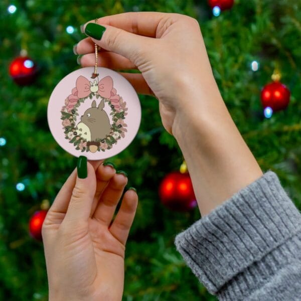 My Neighbor Totoro In The Wearth Ceramic Ornament Light Pink Edition Ghibli Store ghibli.store