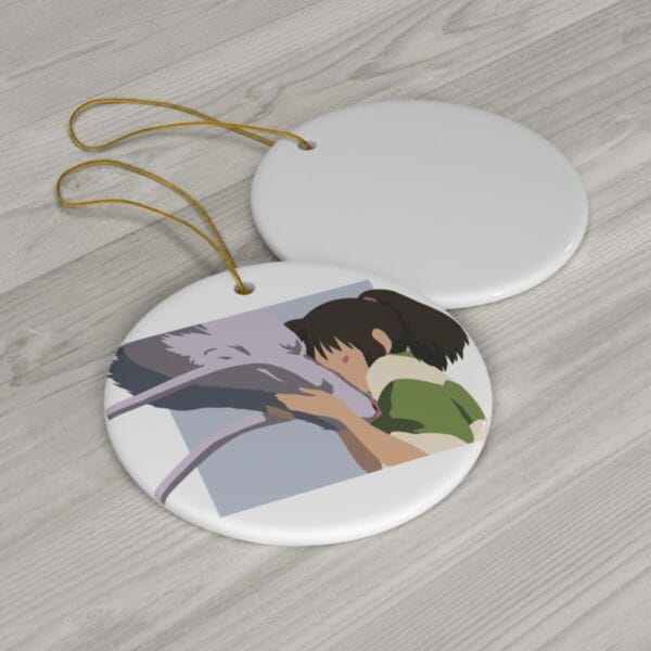 Spirited Away Haku and Chihiro Graphic T-Shirt Ceramic Ornament Ghibli Store ghibli.store