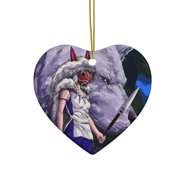 Princess Mononoke And Her Weapons Ceramic Ornament Ghibli Store ghibli.store