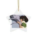 Spirited Away Haku and Chihiro Graphic T-Shirt Ceramic Ornament Ghibli Store ghibli.store