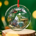 Ghibli Movie Circle Crystal Glass Ornament Ghibli Store ghibli.store