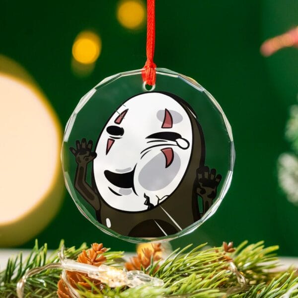 Trapped Kaonashi No Face Crystal Glass Ornament Ghibli Store ghibli.store