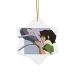 Spirited Away Haku and Chihiro Graphic T-Shirt Ceramic Ornament Ghibli Store ghibli.store