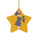 Kiki Hugging Jiji Ceramic Ornament Ghibli Store ghibli.store