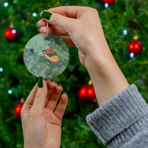 Ponyo and Sosuke’s Adventure Ceramic Ornament Ghibli Store ghibli.store