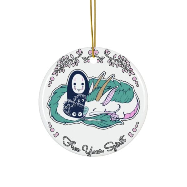 Spirited Away – No Face and Haku Dragon Ceramic Ornament Ghibli Store ghibli.store