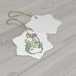 Totoro with Butterfly Cute Drawing  Ceramic Ornament Ghibli Store ghibli.store