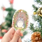 Totoro Family in Jungle Ceramic Ornament Ghibli Store ghibli.store