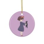 Kiki Hugging Jiji Ceramic Ornament Ghibli Store ghibli.store