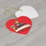 Ponyo and Sosuke on the Boat Ceramic Ornament Ghibli Store ghibli.store