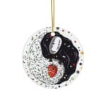 Princess Mononoke And Kaonashi Ying Yang  Ceramic Ornament Ghibli Store ghibli.store