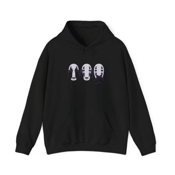 Kaonashi No Face Embroidered Hoodie Ghibli Store ghibli.store