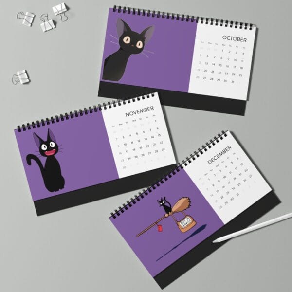 Kiki’s Delivery Service Desktop Calendar 2025 Ghibli Store ghibli.store