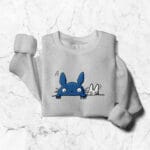 Mini Twins Totoro Embroidered Sweatshirt Ghibli Store ghibli.store