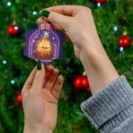 Howl’s Moving Castle – Calcifer in the Bottle Ceramic Ornament Ghibli Store ghibli.store