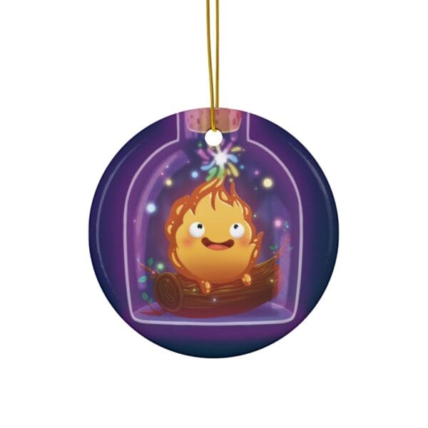 Howl’s Moving Castle – Calcifer in the Bottle Ceramic Ornament Ghibli Store ghibli.store