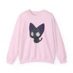 Kiki’s Delivery Service – Jiji Chibi Embroidered Sweatshirt Ghibli Store ghibli.store