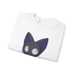 Kiki’s Delivery Service – Jiji Chibi Embroidered Sweatshirt Ghibli Store ghibli.store