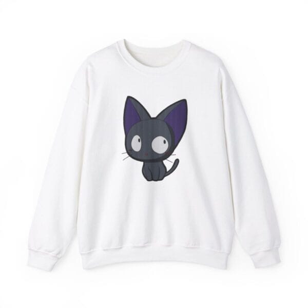 Kiki’s Delivery Service – Jiji Chibi Embroidered Sweatshirt Ghibli Store ghibli.store