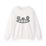 My Neighbor Totoro Face Embroidered Sweatshirt Ghibli Store ghibli.store
