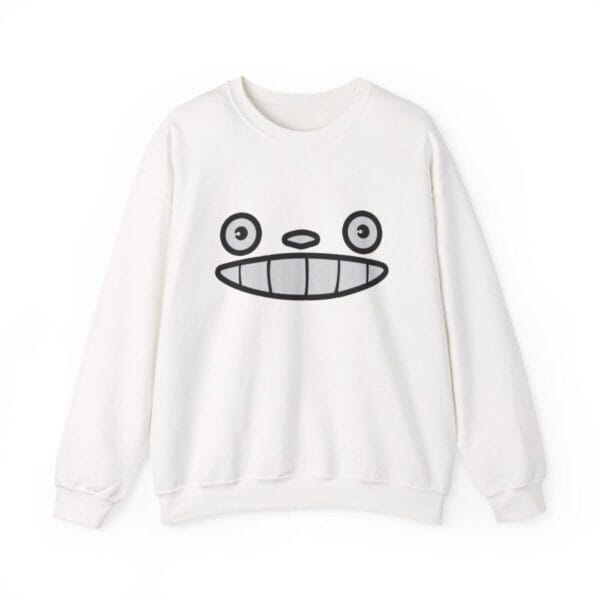 My Neighbor Totoro Face Embroidered Sweatshirt Ghibli Store ghibli.store