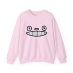 My Neighbor Totoro Face Embroidered Sweatshirt Ghibli Store ghibli.store