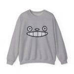 My Neighbor Totoro Face Embroidered Sweatshirt Ghibli Store ghibli.store